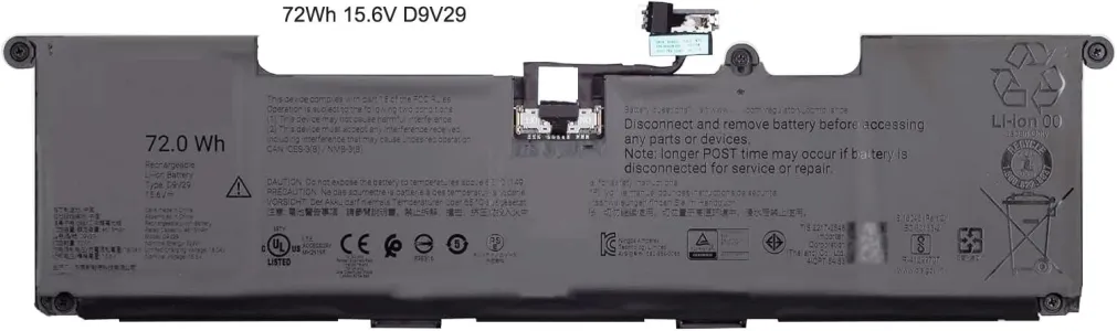 Dell P196G / P196G001 15.6V 72Wh Laptop Battery