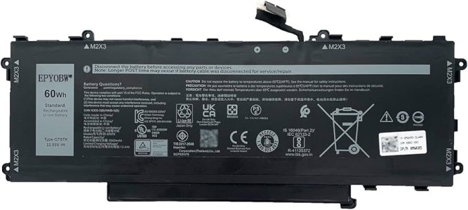 Dell Latitude 9450 2-in-1 11.55V 60Wh Laptop Battery