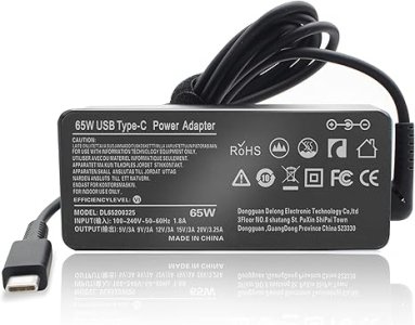 Charger for HP Chromebook 14-db0023dx 14-db0030nr Type-C AC 12V 3.75A 45W