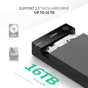 UGREEN USB 3.0 3.5 Inch Hard Drive Enclosure - US222