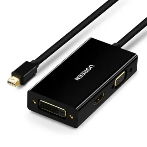 UGREEN Mini DisplayPort to HDMI/VGA/DVI Converter (Black) - MD114