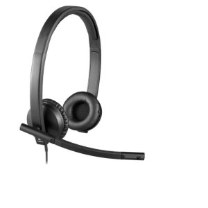 Logitech H570e Stereo USB-A Headset with Noise Cancelling Mic - Black - 981-000575