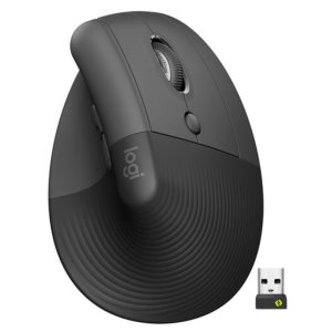 LOGITECH LIFT VERTICAL ERGONOMIC WIRELESS AND BLUETOOTH MOUSE - GRAPHITE - 910-006473