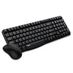 Rapoo Wireless Keyboard & Mouse X1810 - Black