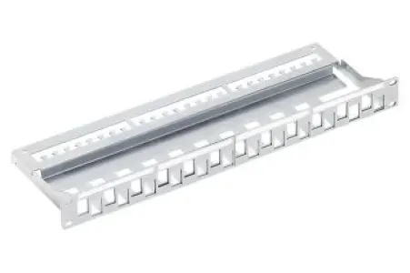 R & M 19" 1U Patch Panel 24-Port BASIC, black, empty-R795465