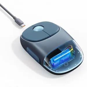 UGREEN FUN+ Wireless & Bluetooth Rechargeable Mouse Blue MU102