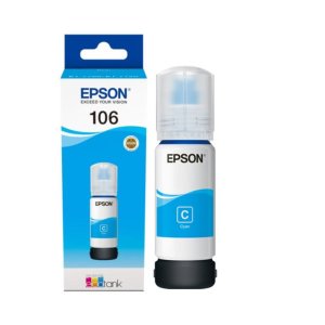 Epson Ink Bottle Epson 106 EcoTank Cyan Ink (C13T00R240)