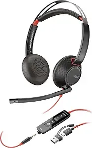 Poly Blackwire 5220 Stereo USB-C Headset +3.5mm Plug +USB-C/A 8X231A6