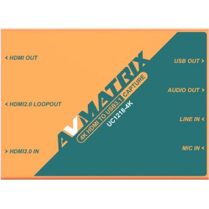 AVMATRIX UC1218 HDMI to USB 3.1 Type-C Video Capture Card