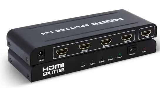 HDMI Splitter 1x4 HDMI Video Splitter 4K Full HD Signal Distribution Amplifier