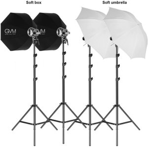 GVM LSP80S 4 Light Kit GVM P80S II 4-Light LED Studio Lighting Kit with 4 × P80S Fixtures
