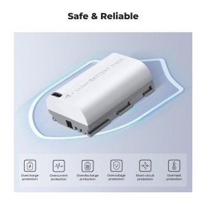 K&F Concept LP-E6NH Battery with 2600mAh Capacity and Type-C-KF28.0033S1