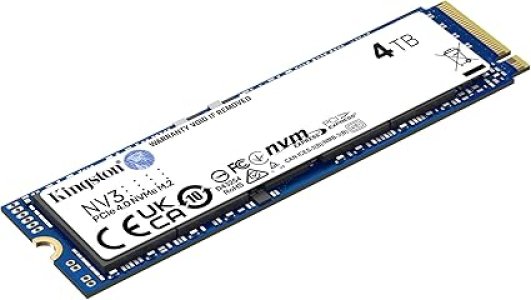 KINGSTON SNV3S 1 TB  NVMe M.2 PCIe Gen 4x4  2280 SSD - Up to 6000 MB/s -SNV3S/1000G