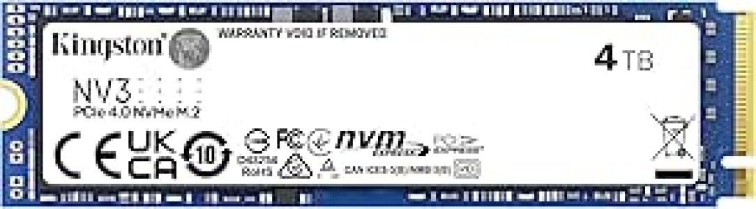 KINGSTON SNV3S 1 TB  NVMe M.2 PCIe Gen 4x4  2280 SSD - Up to 6000 MB/s -SNV3S/1000G