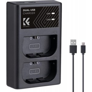 K&F LP-E6N DUAL CHARGER-KF28.0007