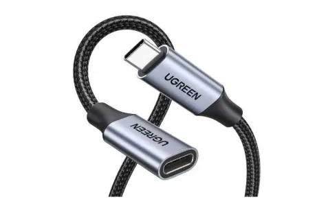 UGREEN US372 USB-C 3.1 Male to USB-C Female Extension Cable 0.45m-30205