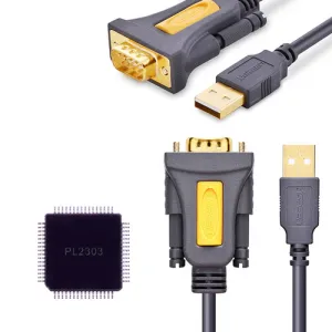 UGREEN CR104 USB to DB9 RS-232 Female Adapter Cable-20201
