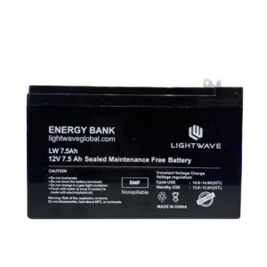 Lightwave 12V/7.5AH UPS Battery SMF Battery