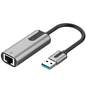Vention USB-C TO GIGABYTE ETHERNET Adapter 0.15M Gray Aluminum Alloy- VEN CFNHB