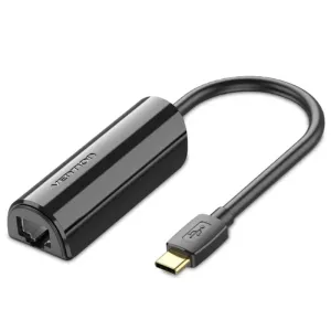 Vention USB-C to 100M Ethernet Adapter 0.15M Black- VEN CFABB