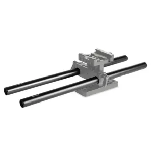 SMALLRIG 2PCS 15MM BLACK ALUMINUM ALLOY ROD 1053