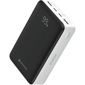 Lightwave  20000 Mah Laptop Power Bank-USB C1,USB C2,A1,A2-LW-LPB-65W