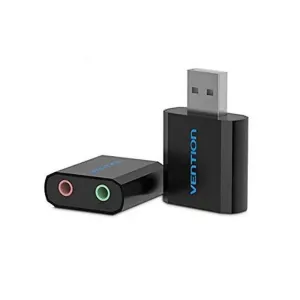 Vention USB External Sound Card Black Metal Type- VEN VAB-S17-B