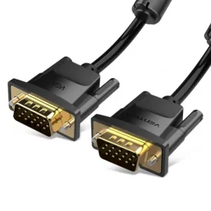 Vention VGA(3+9) Male to Male Cable 10M Black- VEN DADBL