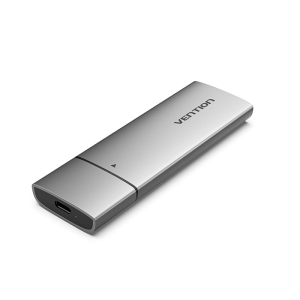Vention M.2 NGFF SSD Enclosure (USB 3.1 Gen 2-C) Gray Aluminum Alloy Type -VEN KPFH0
