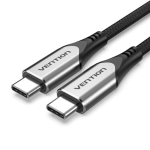 Vention Cotton Braided USB-C to USB-C 3.1 Cable 1M  Gray - VEN TAAHF