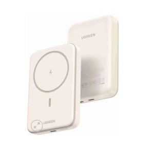 UGREEN MagFlow 10000mAh Magnetic Wireless Power Bank (20W) - Beige