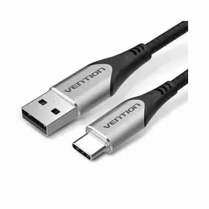 Vention USB 2.0 A Male to USB-C Male Cable 1M Black PVC Type VEN COKBF