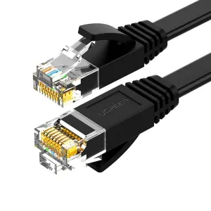 UGREEN NW102 Cat 6 U/UTP Lan Flat Cable 20m Black
