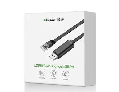 UGREEN CM204 USB-A to RJ45 Console Cable 1.5M-50773