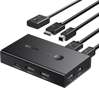 UGREEN CM200 HDMI Switch Box 2 In 1 Out KVM Switching