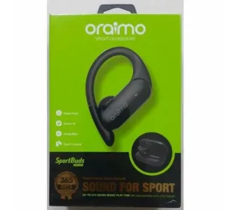 Black OEB-E95D Oraimo Wireless Sport Ear Buds