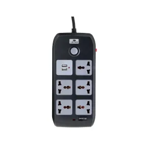 Lightwave LW EXT 52U Extension Socket 5-Way 2 USB Fast Charging