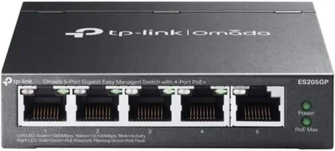 TP-Link TL-ES205GP Omada 5-Port Gigabit Easy Managed Switch