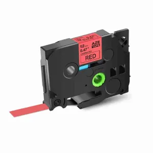 Brother 18mm × 8m Black on Red Laminated Label Tape TZ2-441