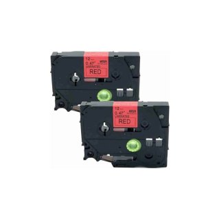 Brother 18mm × 8m Black on Red Laminated Label Tape TZ2-441