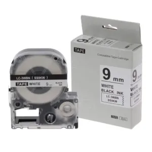 Epson SS12KW 12mm × 8m Black on White Tape
